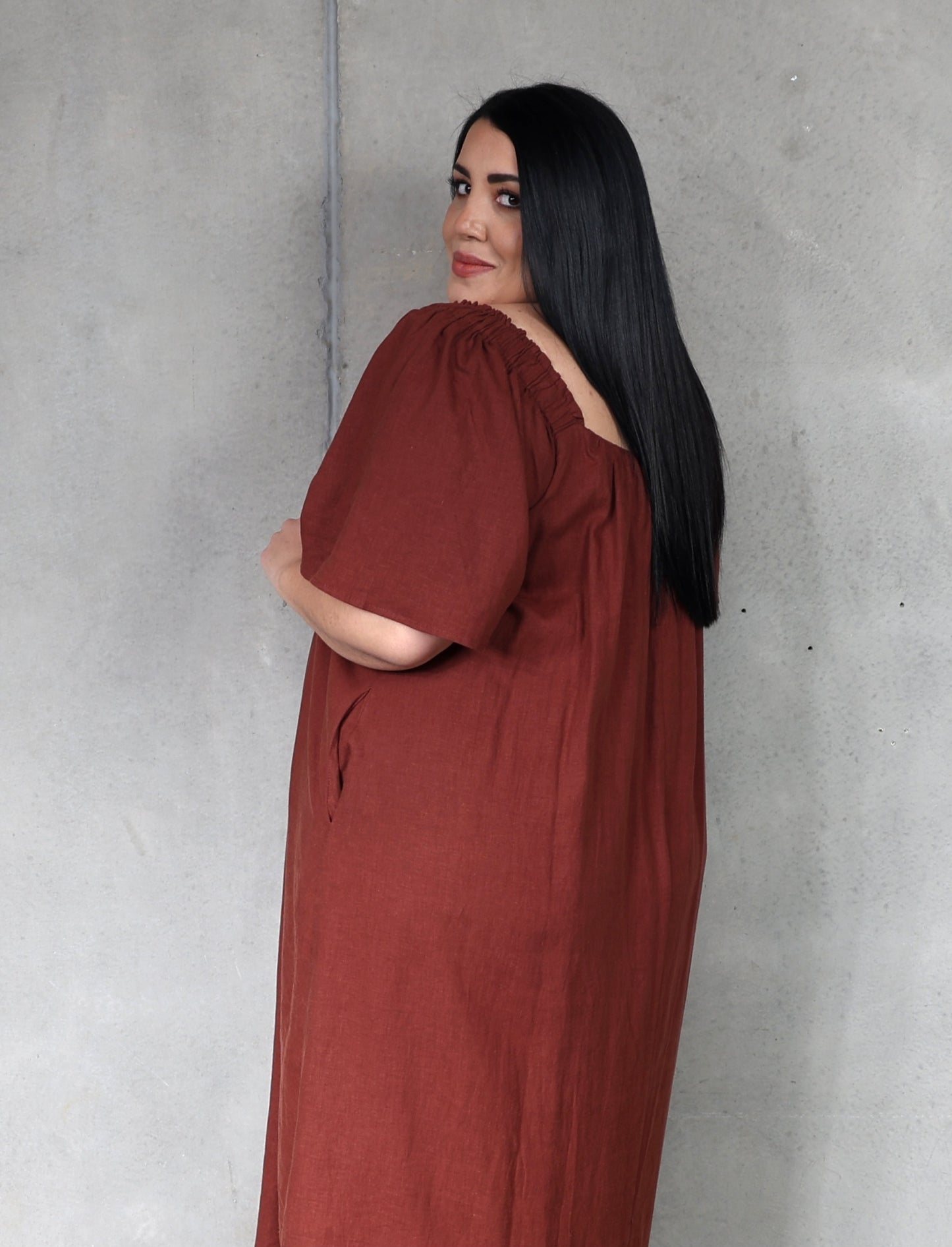 Haven Flora Maxi Dress - Espresso