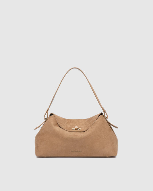 Louenhide Nicole Suedette Handbag - Honey