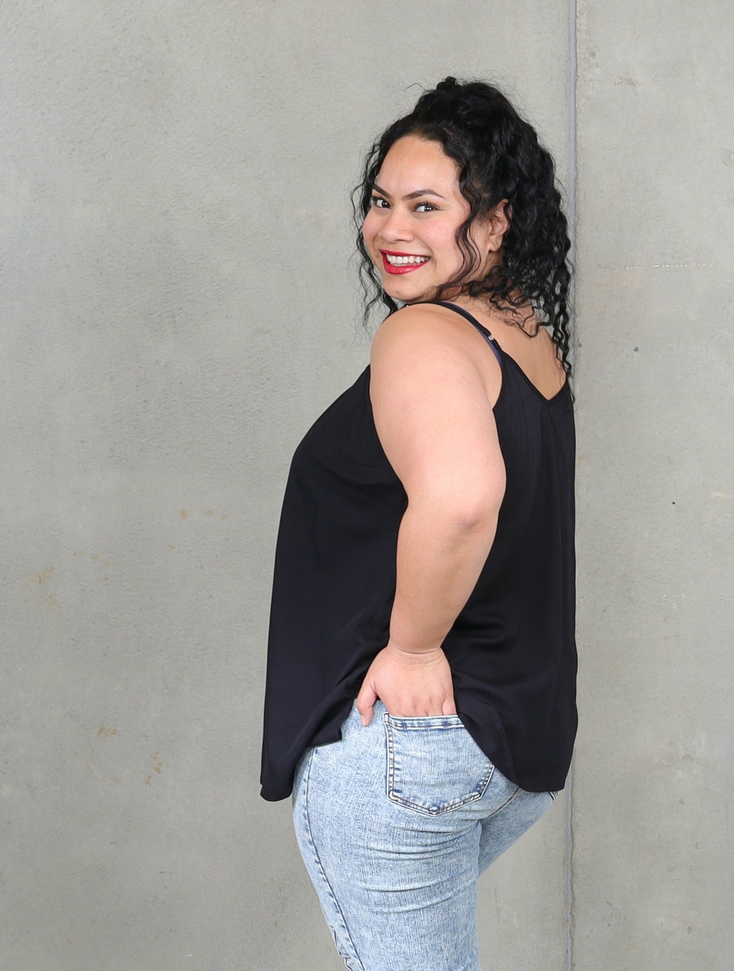 Chloe Cami  - Black - Isla-Maree