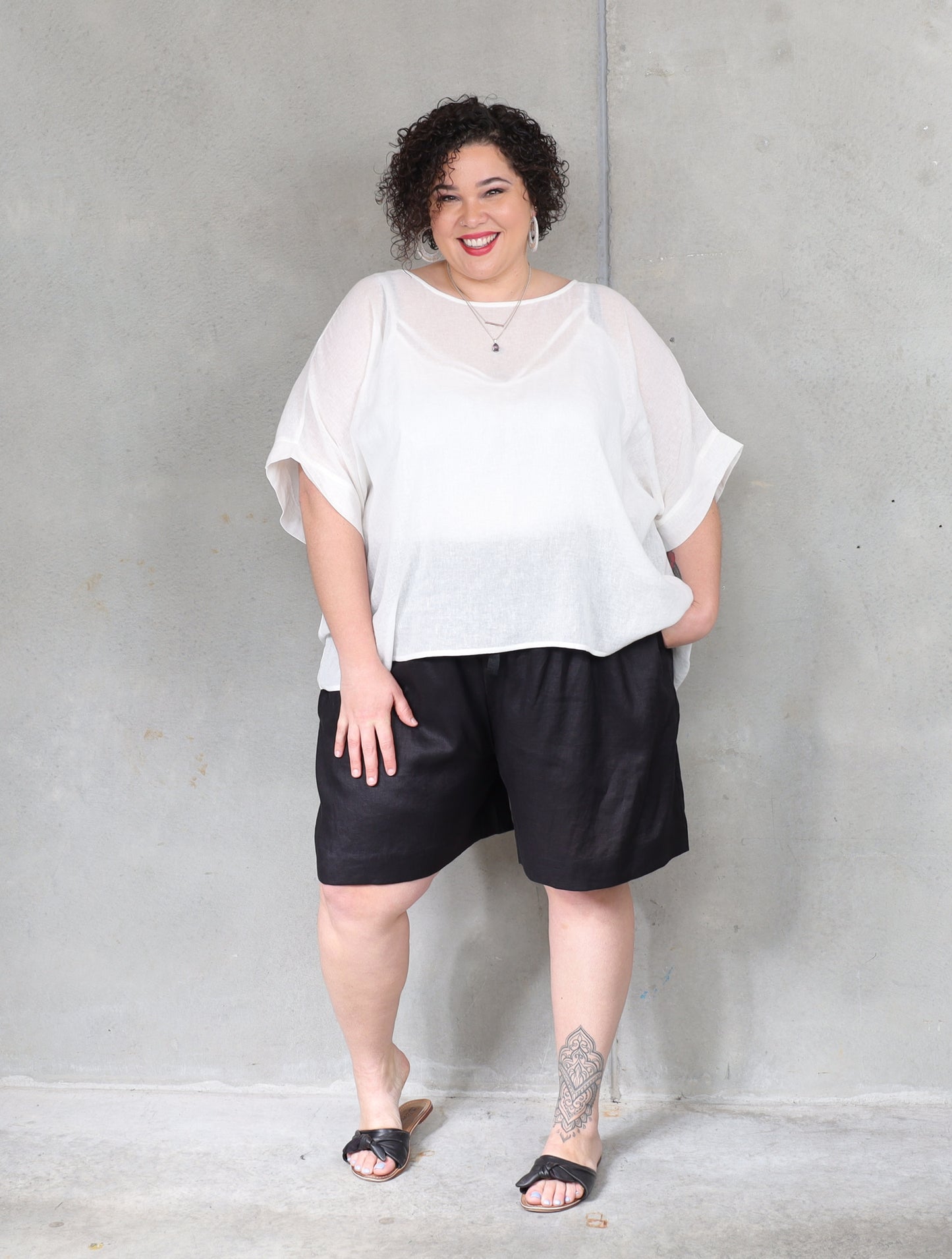 Monaco Box Top - White - Isla-Maree