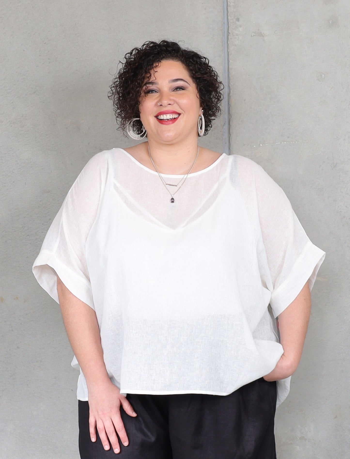 Monaco Box Top - White - Isla-Maree