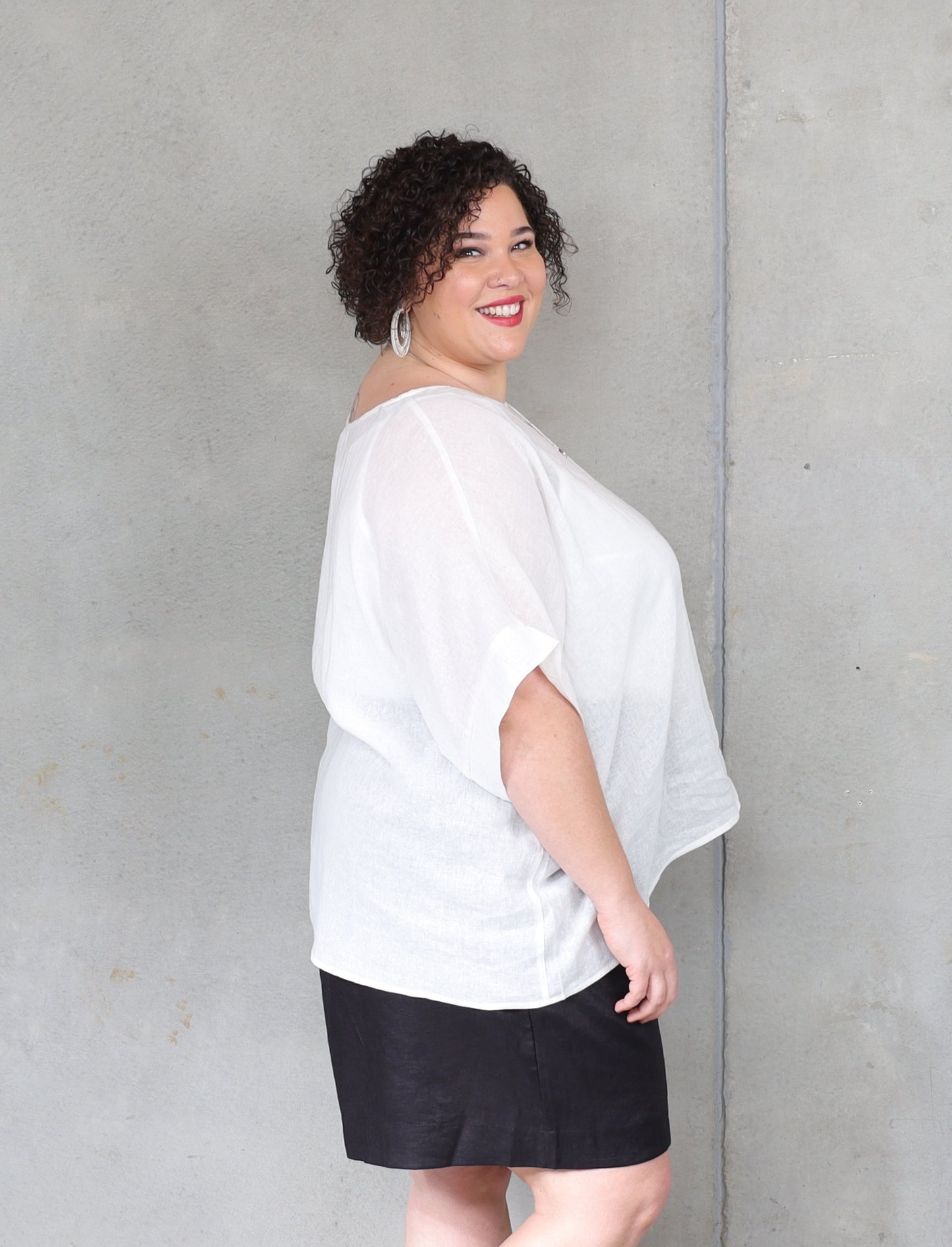 Monaco Box Top - White - Isla-Maree