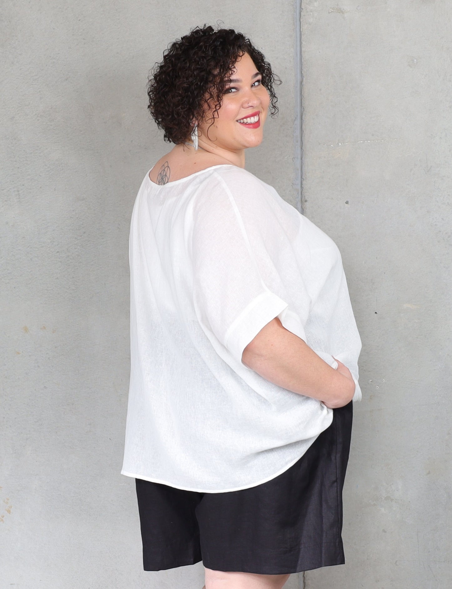 Monaco Box Top - White - Isla-Maree