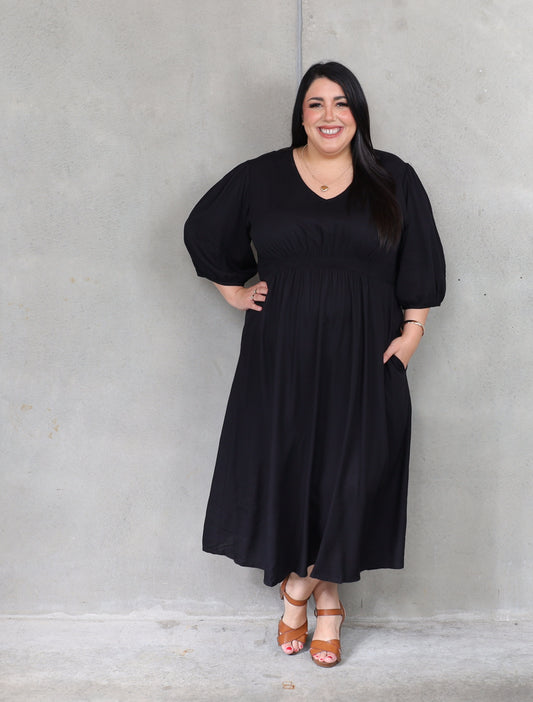 Molly Dress - Black - Isla-Maree