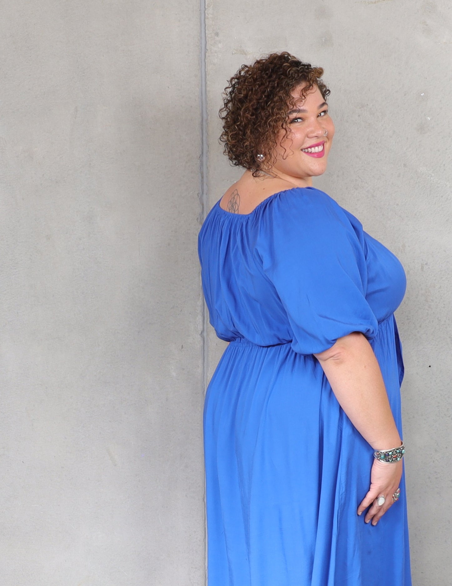 Zoe Dress - Electric Blue