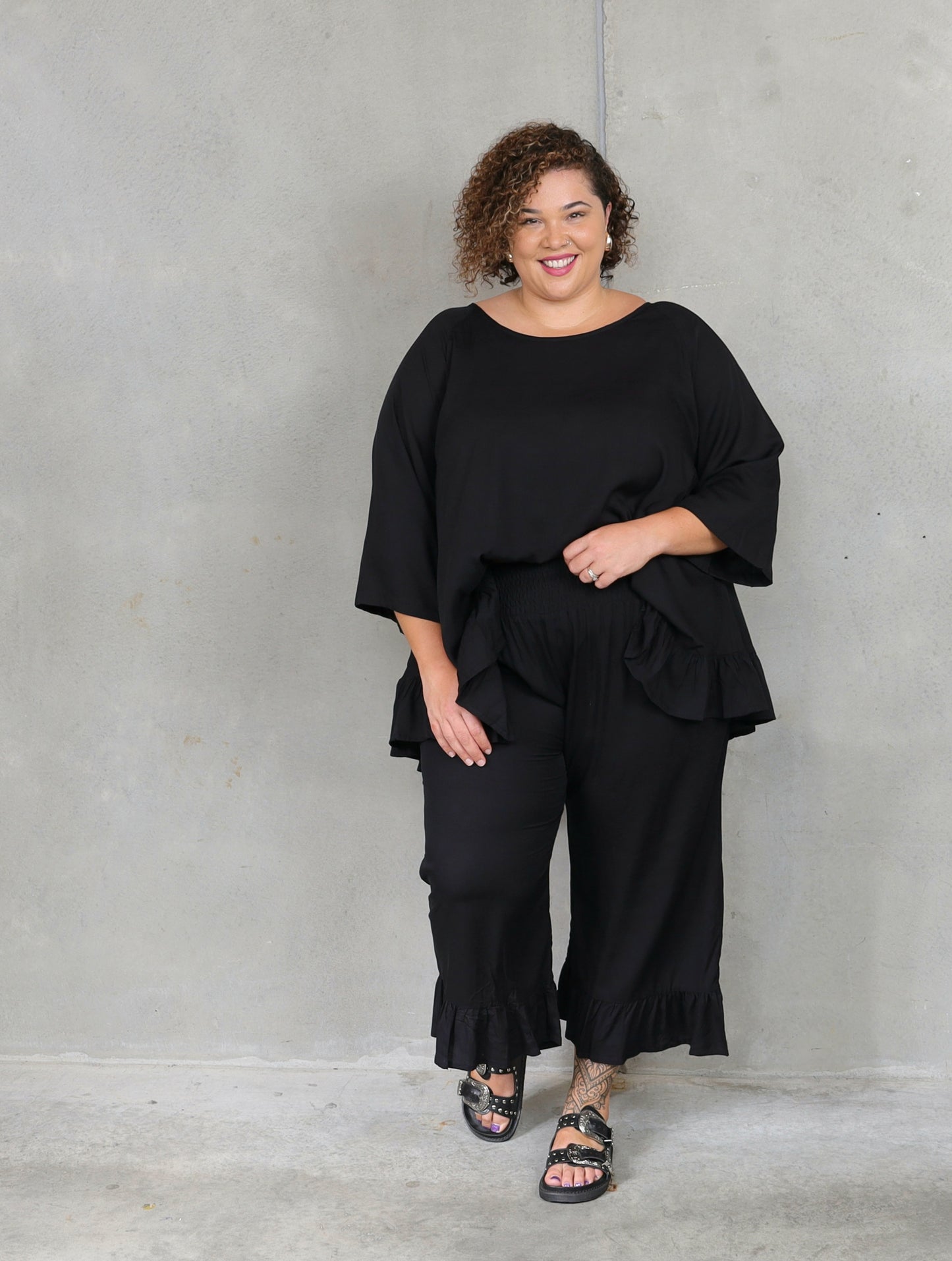 Gigi Pant - Black - Isla-Maree