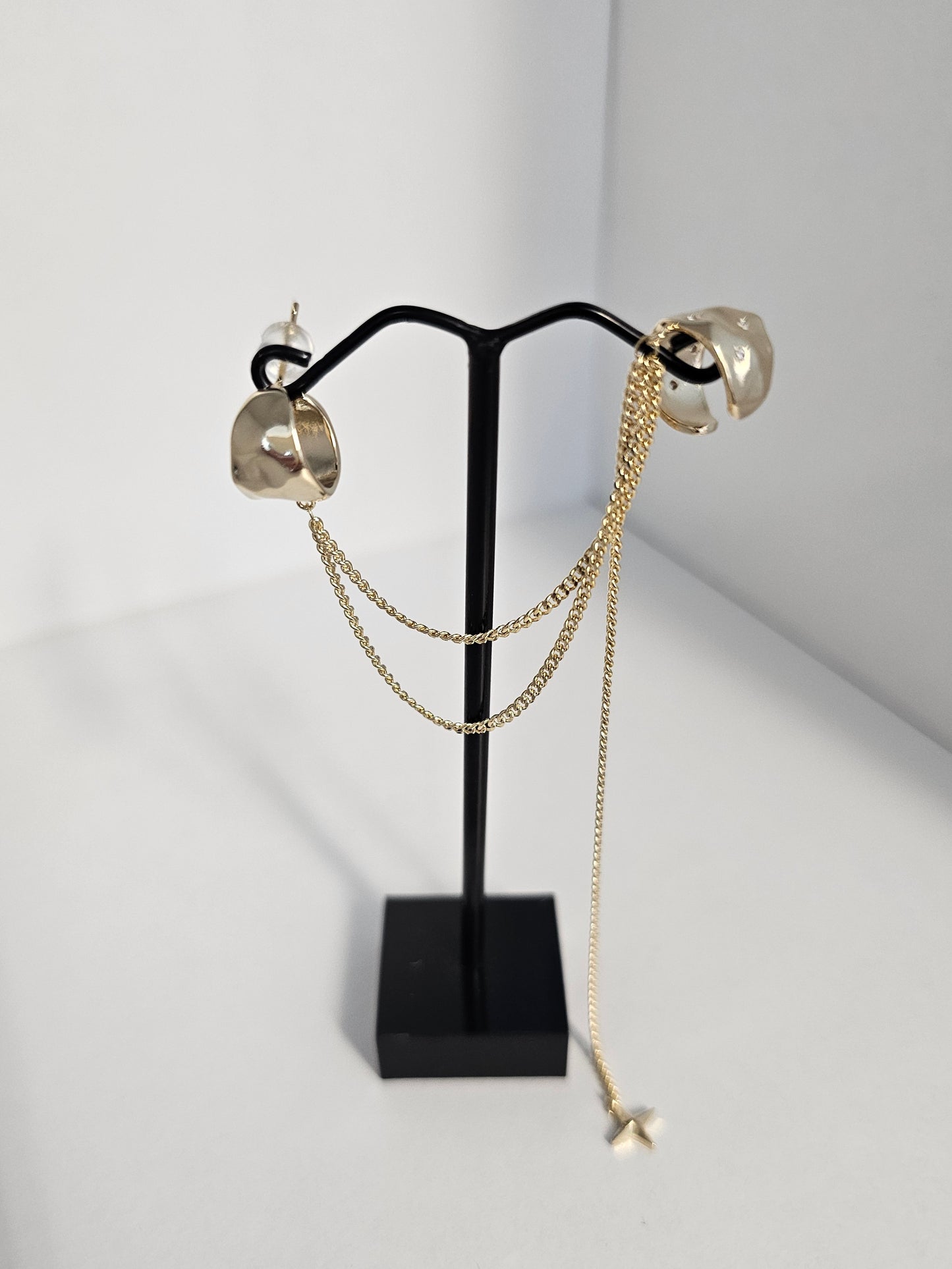 North Star Gold Cuff Earring