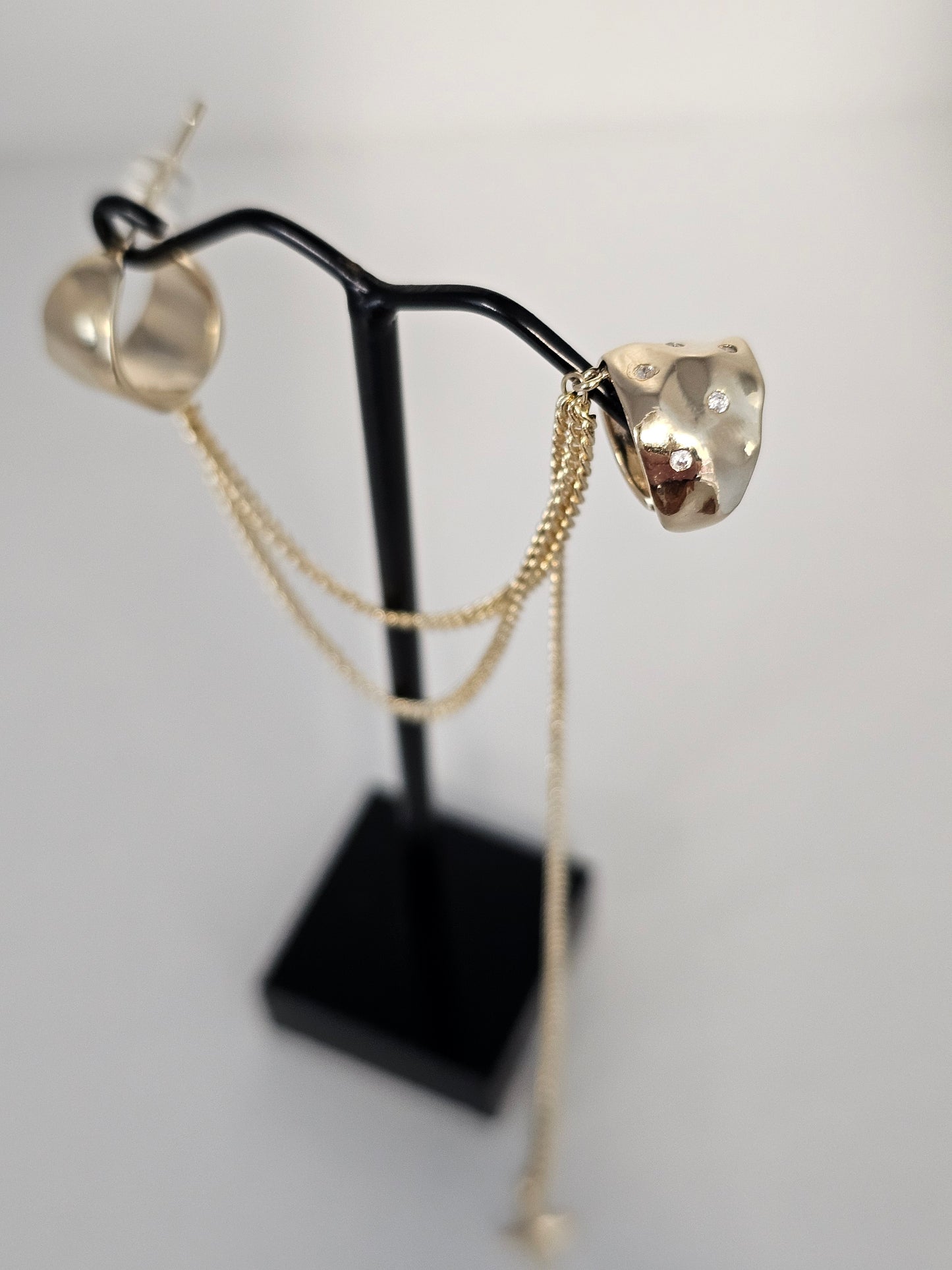 North Star Gold Cuff Earring