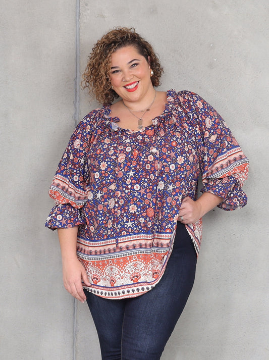 Sophia Blouse - Seychelles