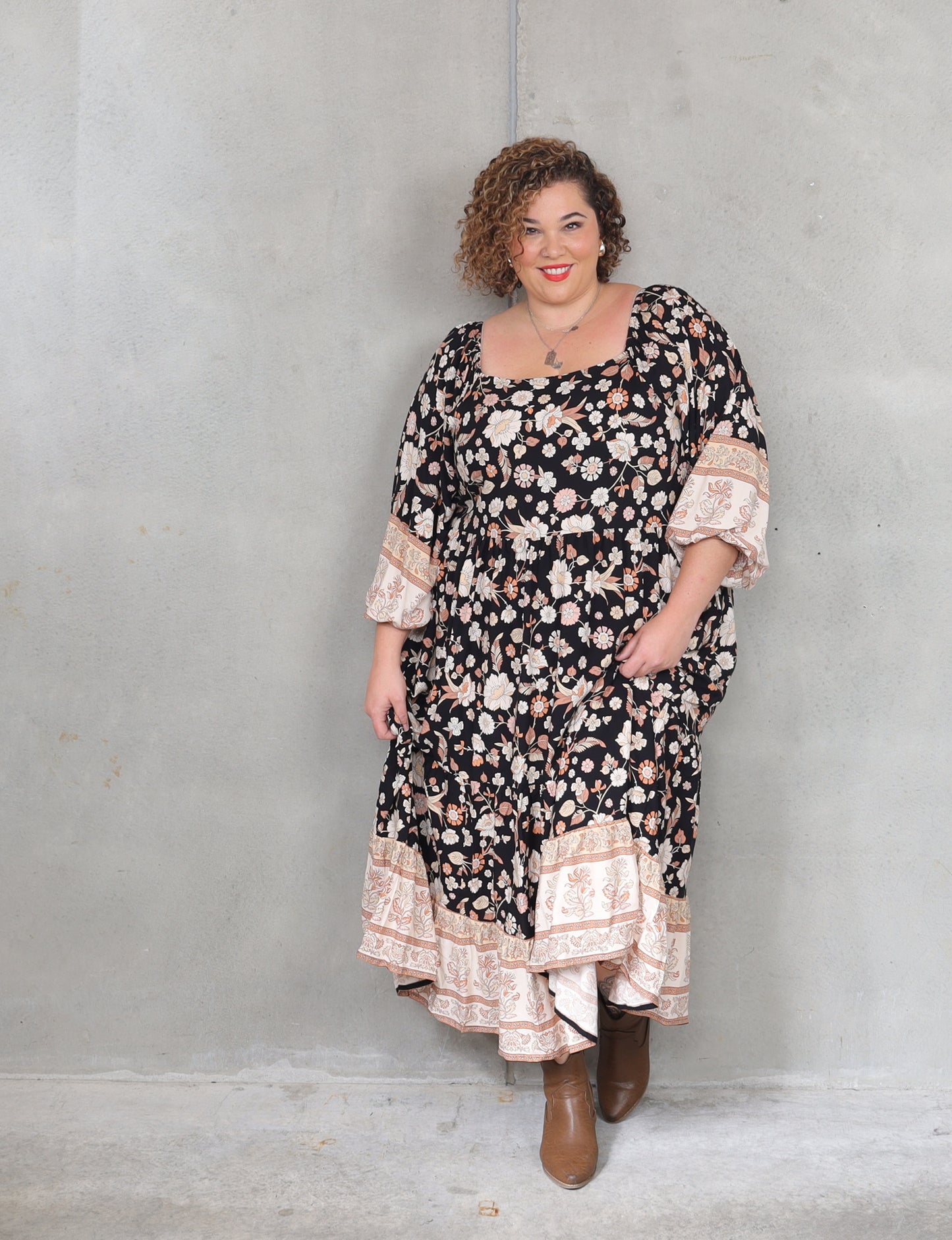 Nelly Dress - Night Garden