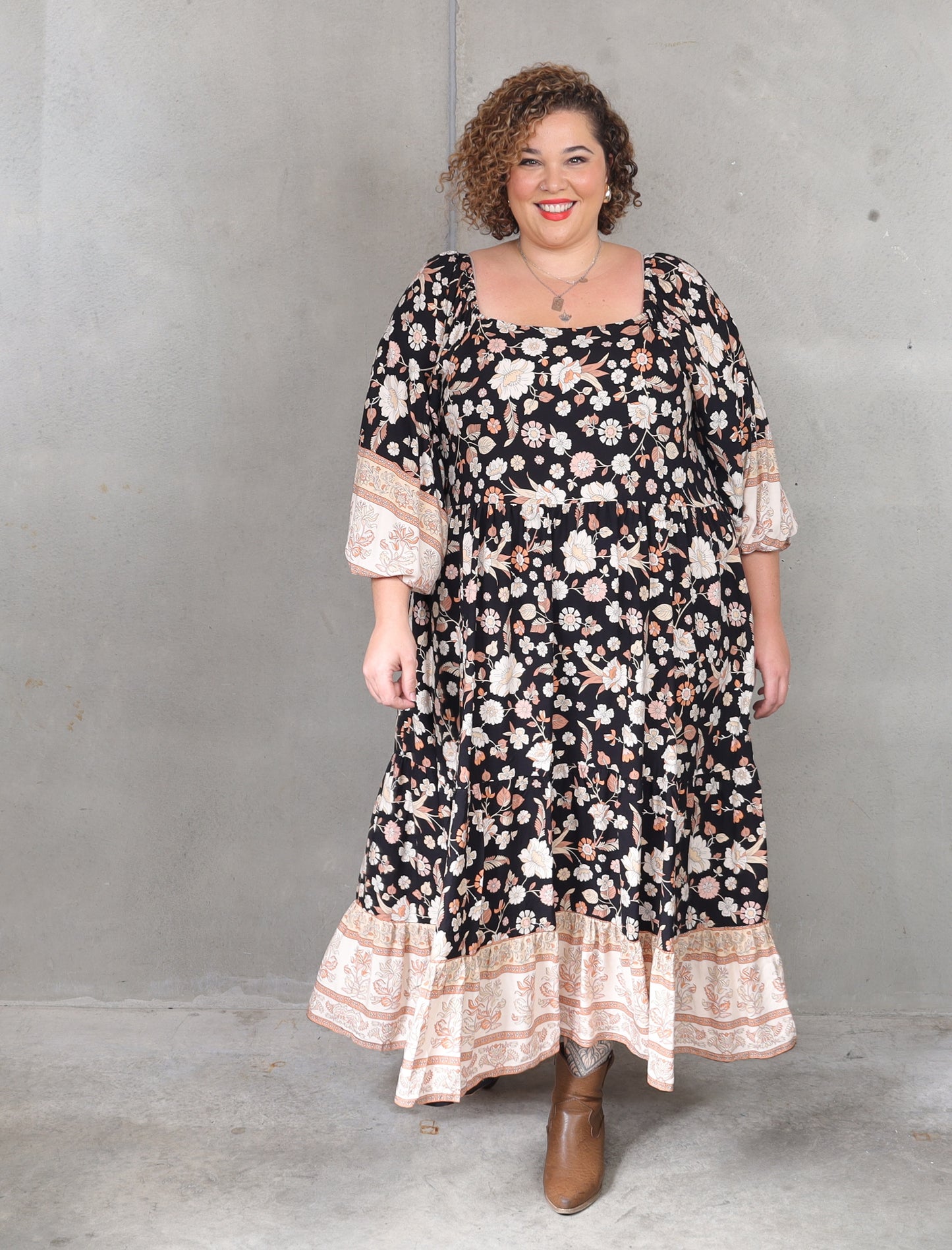 Nelly Dress - Night Garden