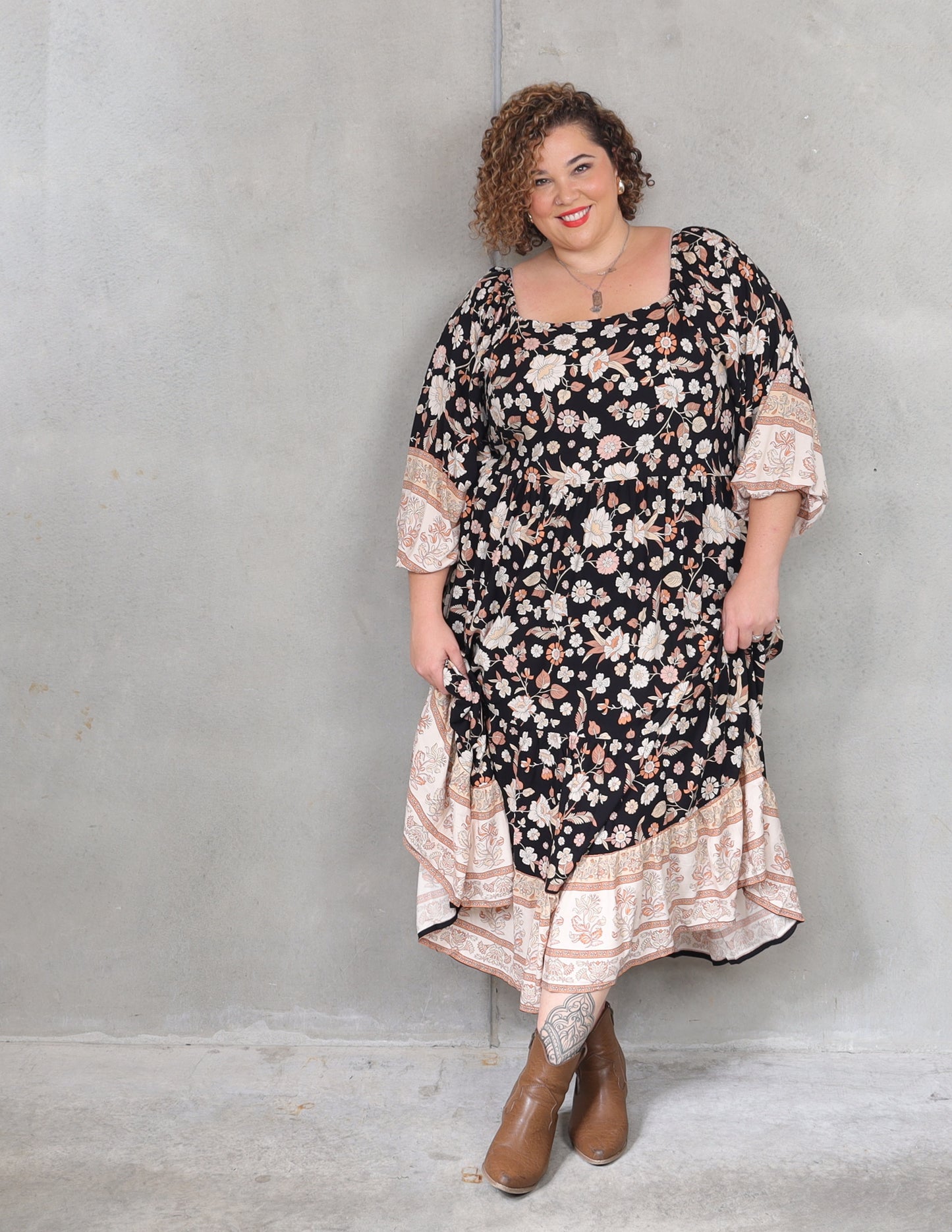 Nelly Dress - Night Garden