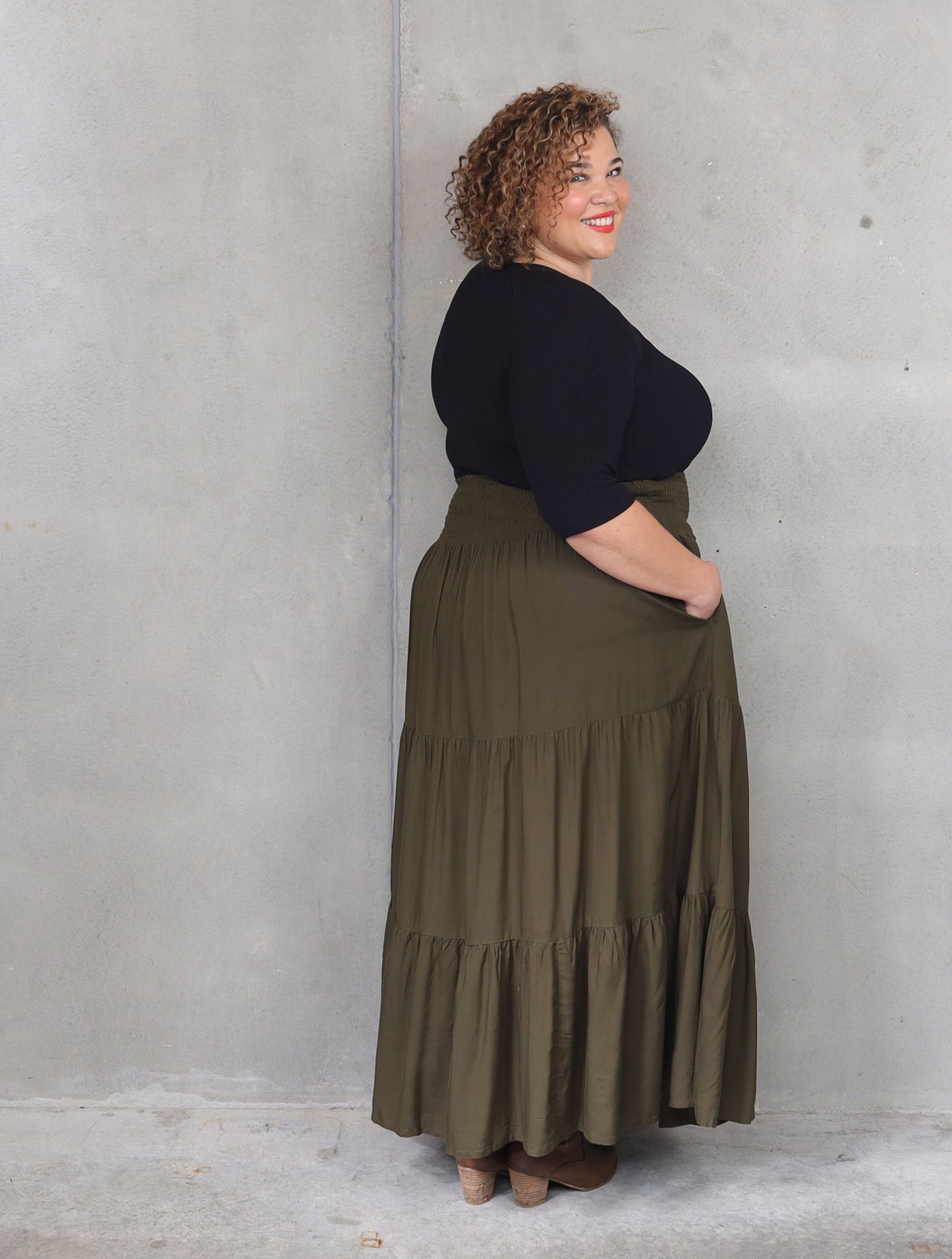 Ava Skirt - Army