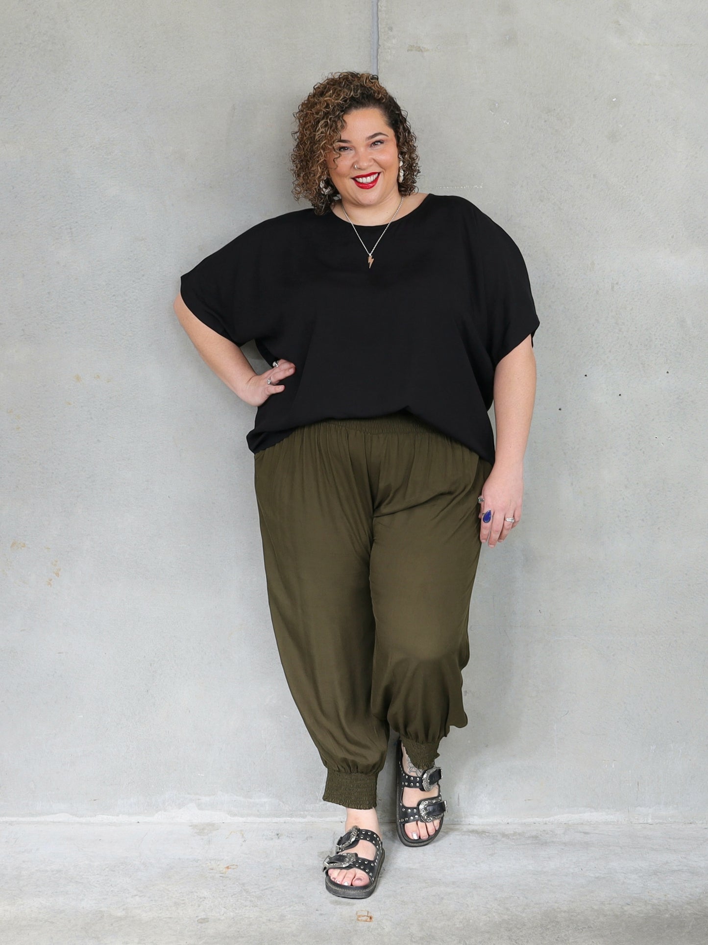 Drape Top - Black - Isla-Maree