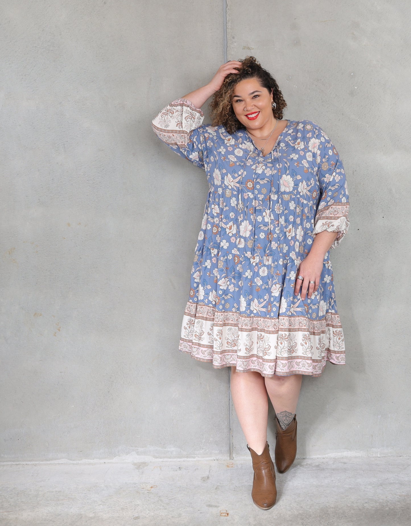Cinta Dress - Cornflower