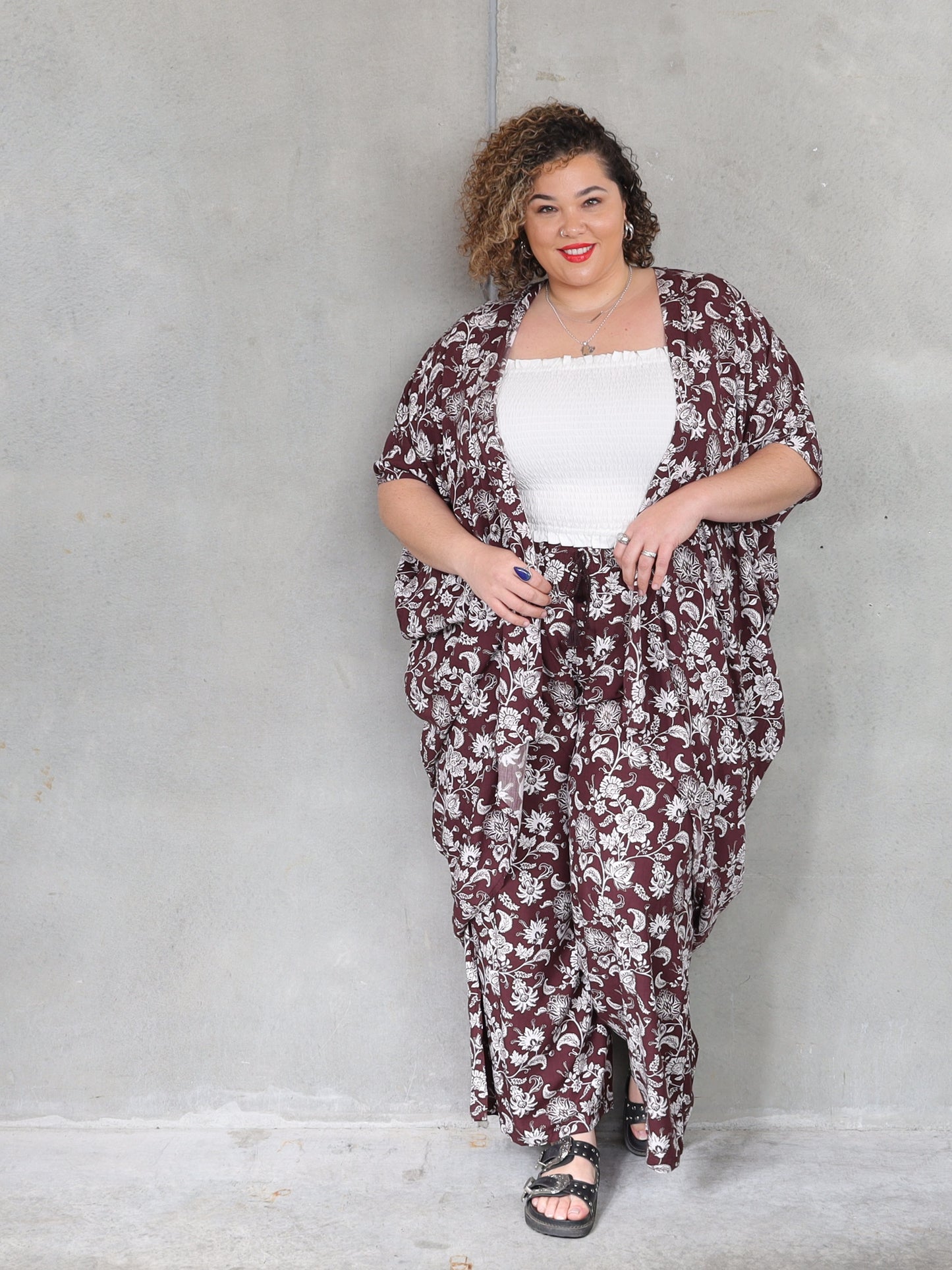 Kindred Kimono - Chocolate Shalimar