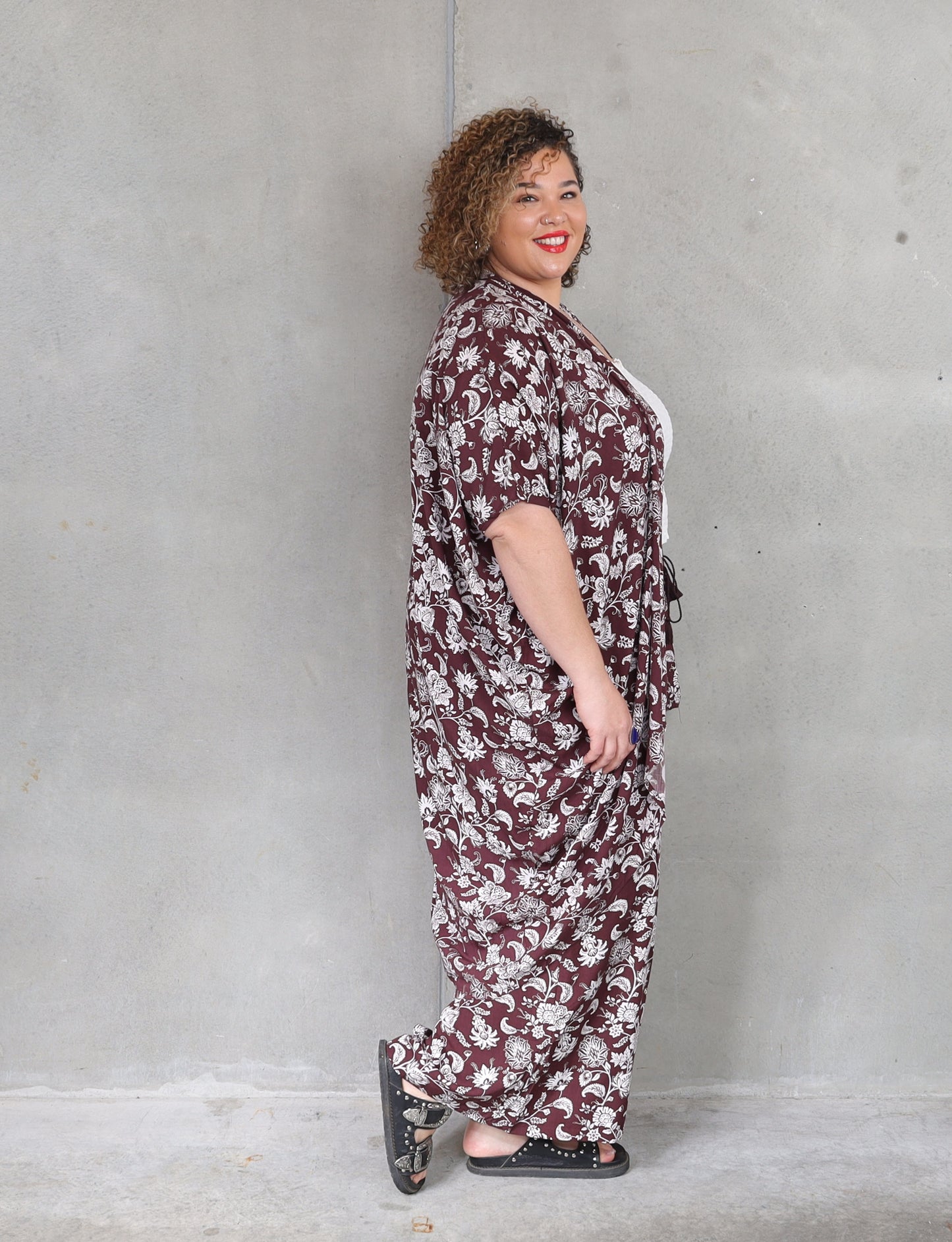 Kindred Kimono - Chocolate Shalimar