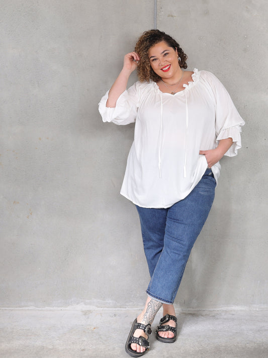 Sophia Blouse - French Vanilla