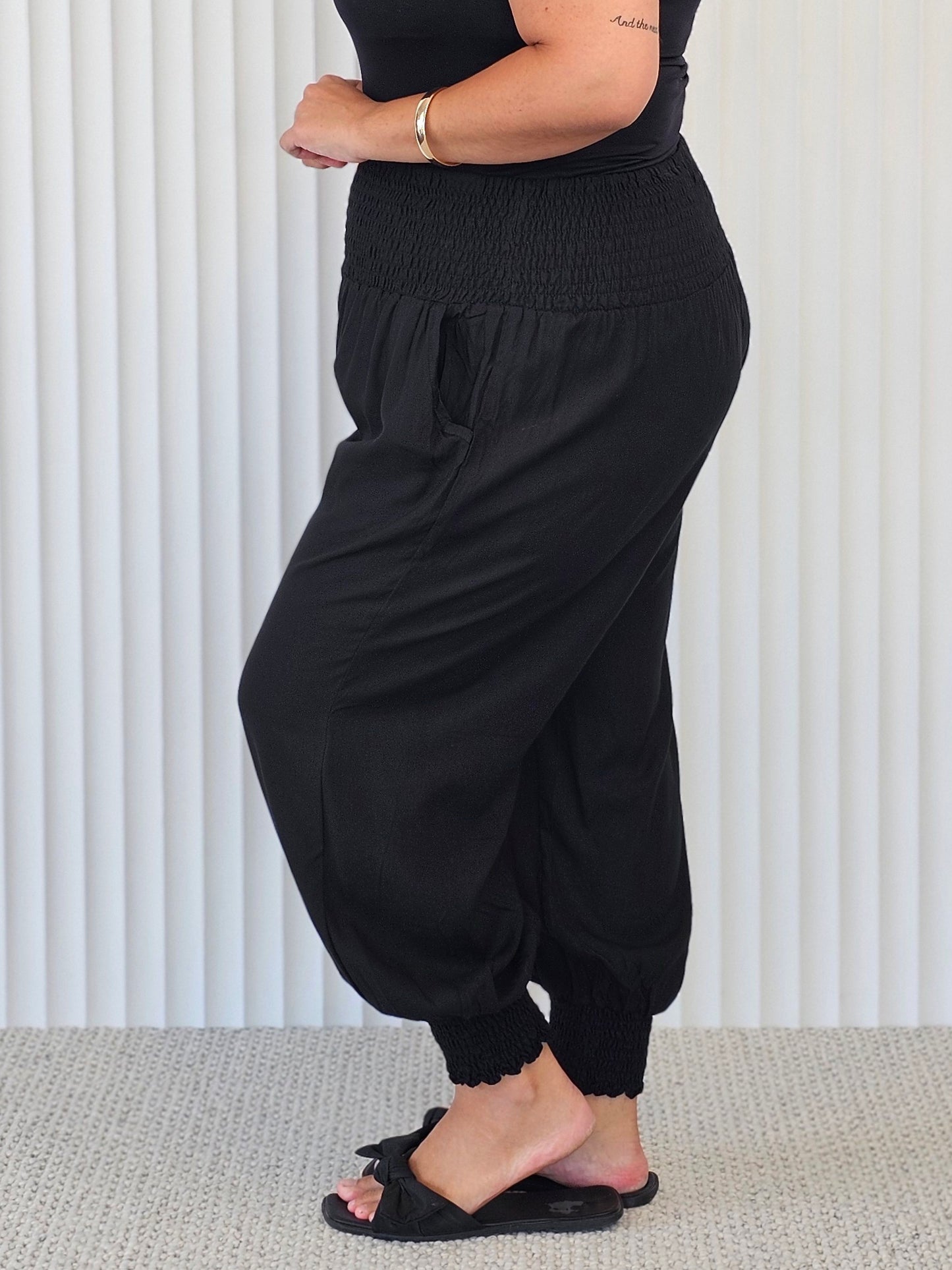 Marrakesh Harem Pant - Black - Isla-Maree