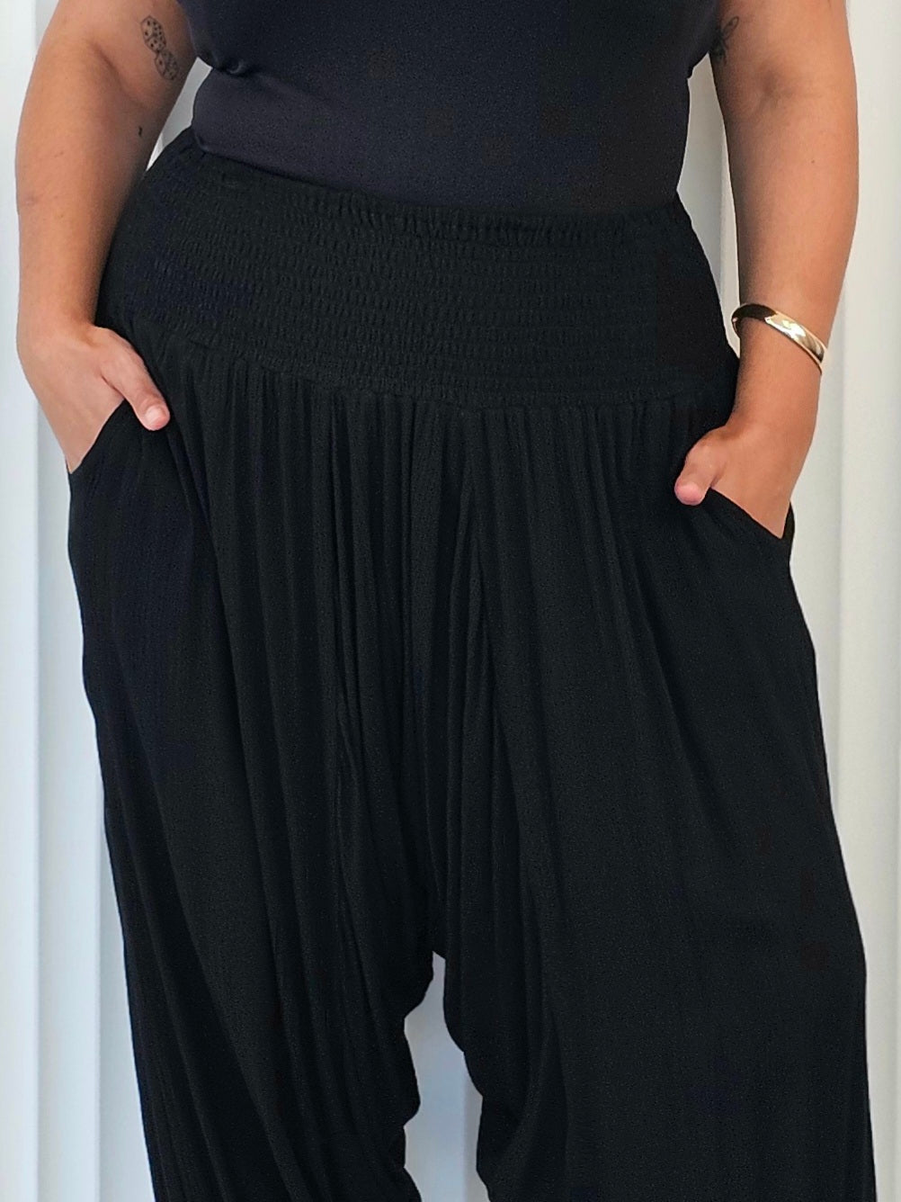Morocco Pants - Black Crinkle