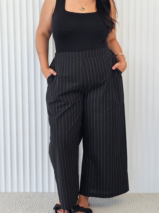 Uptown Girl Pant - Pinstripes