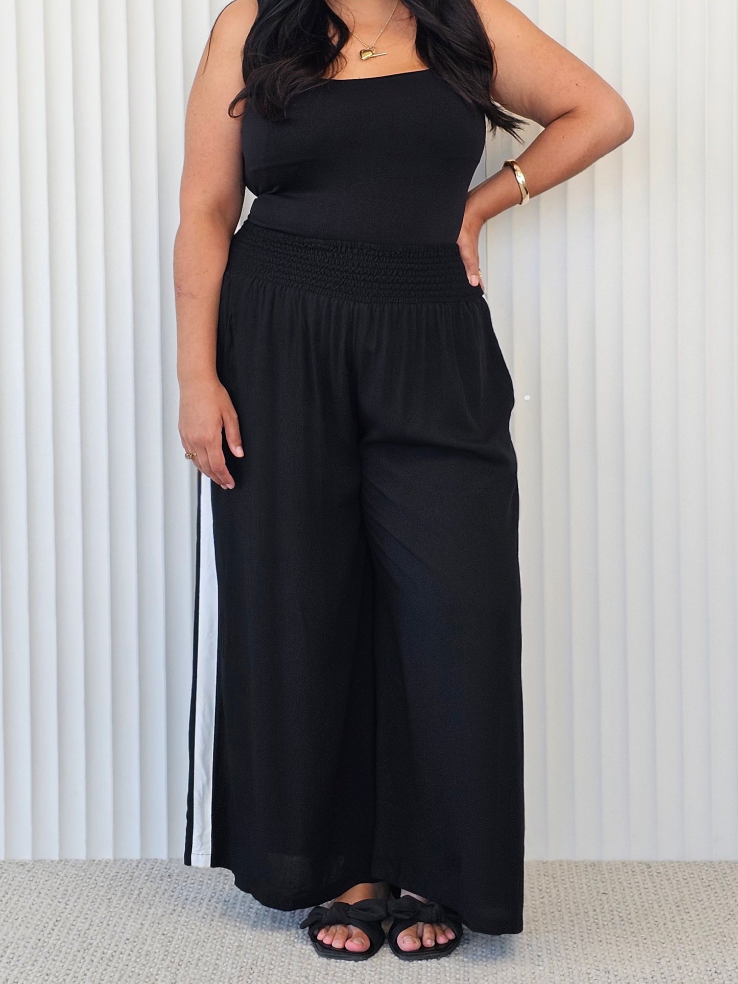 Resort Pant - White Stripe