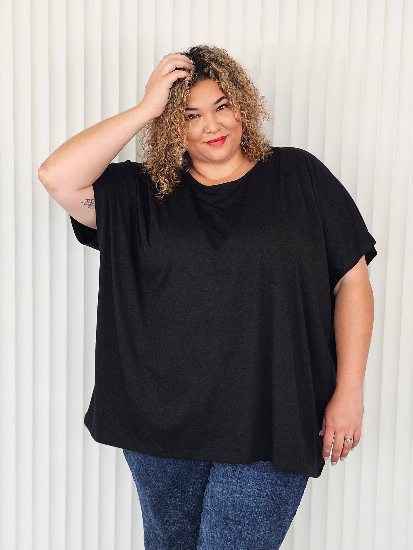 Just A Girl Tee - Black