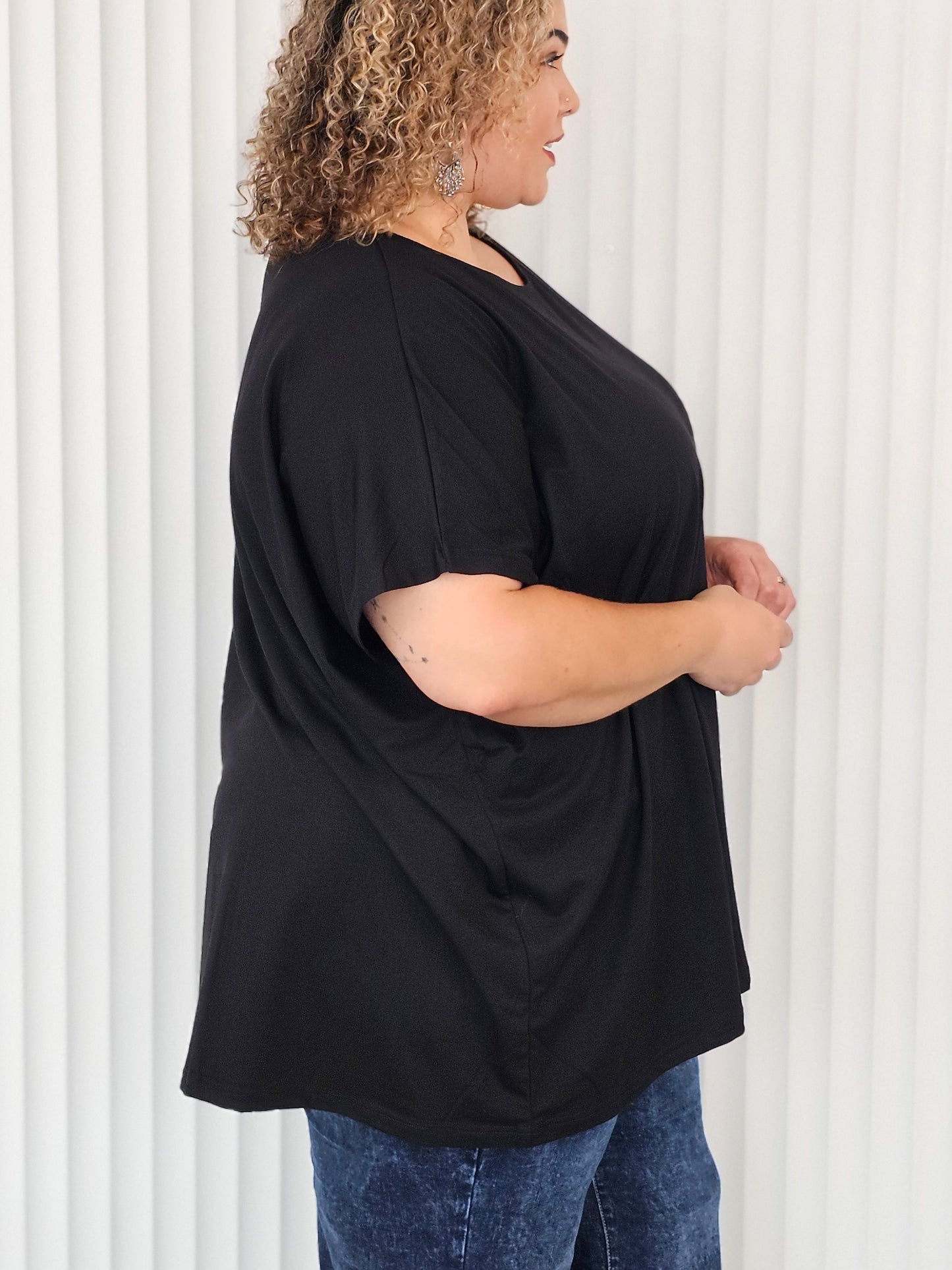 Just A Girl Tee - Black