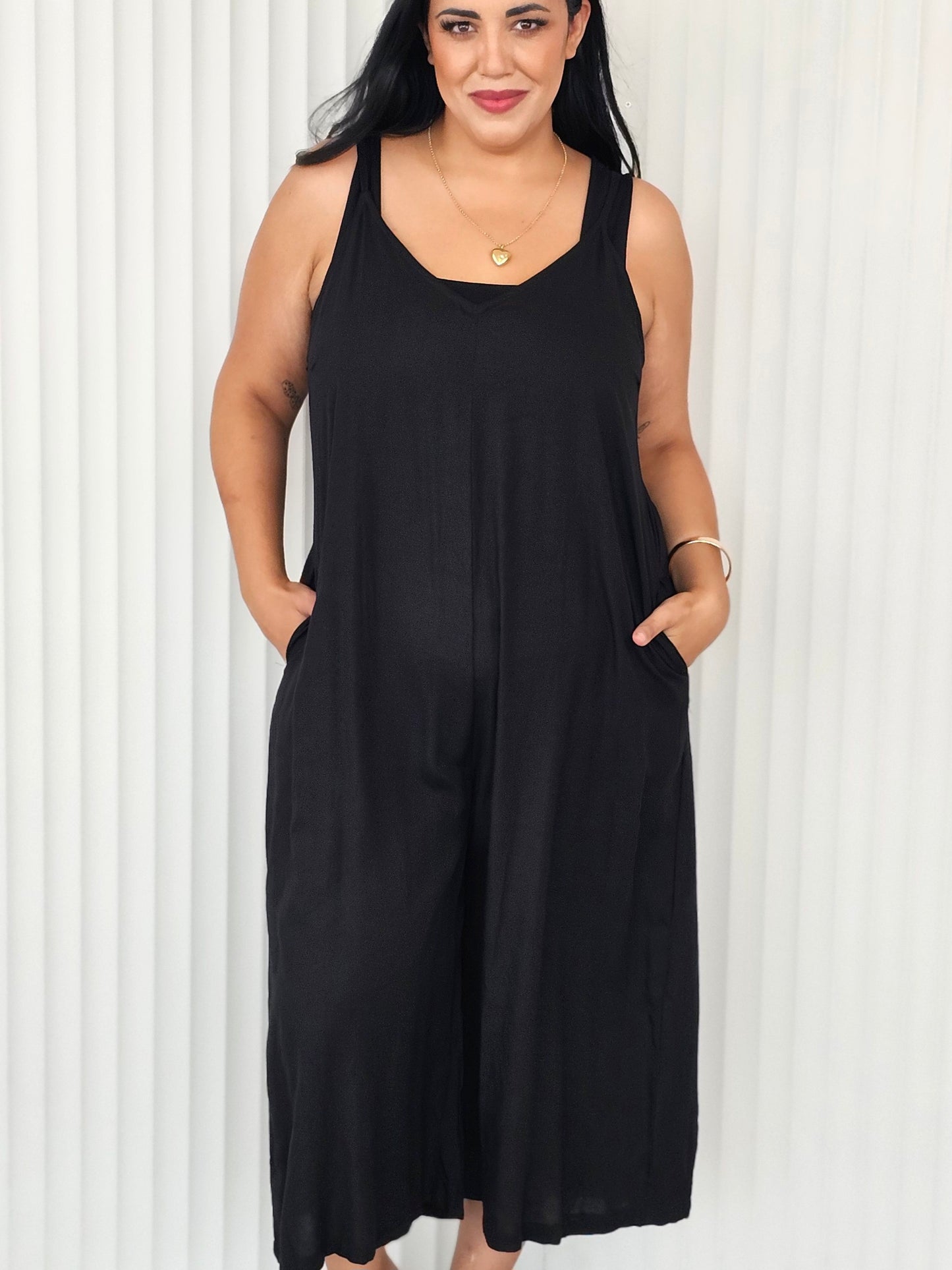 Palazzo Jumpsuit - Black - Isla-Maree