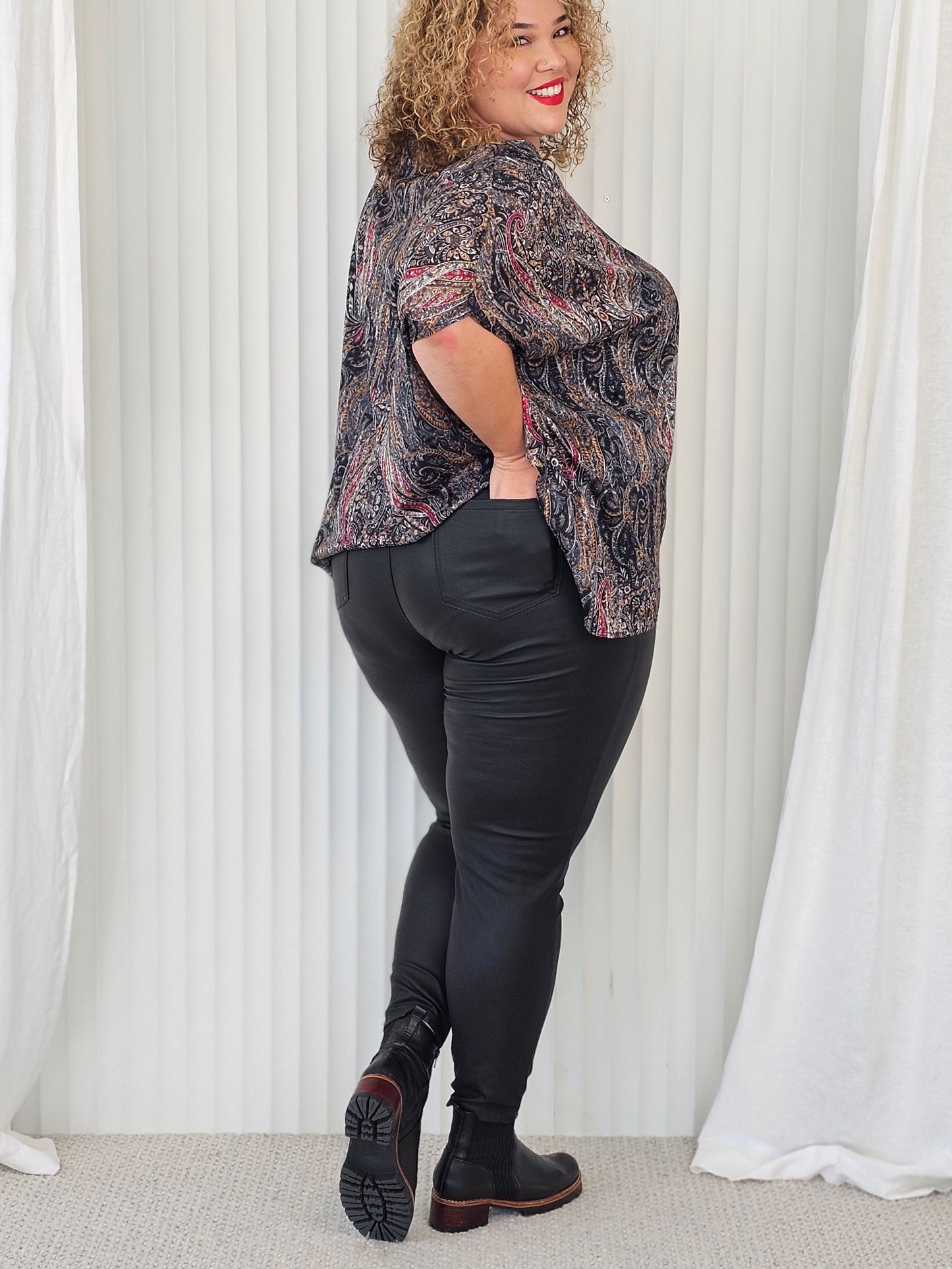 Bliss Easy Jeans - Wet Look