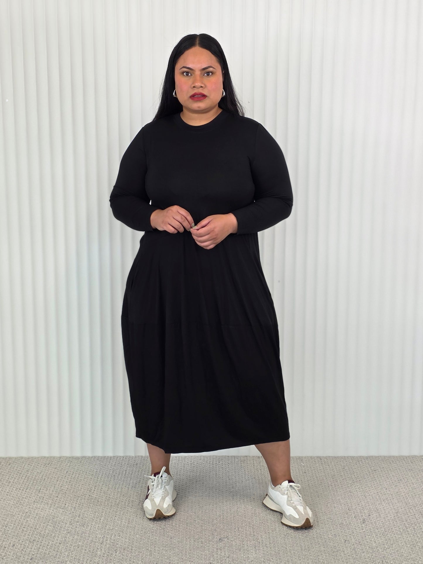 Staple Knit Dress - Black