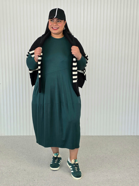 Staple Knit Dress - Forest