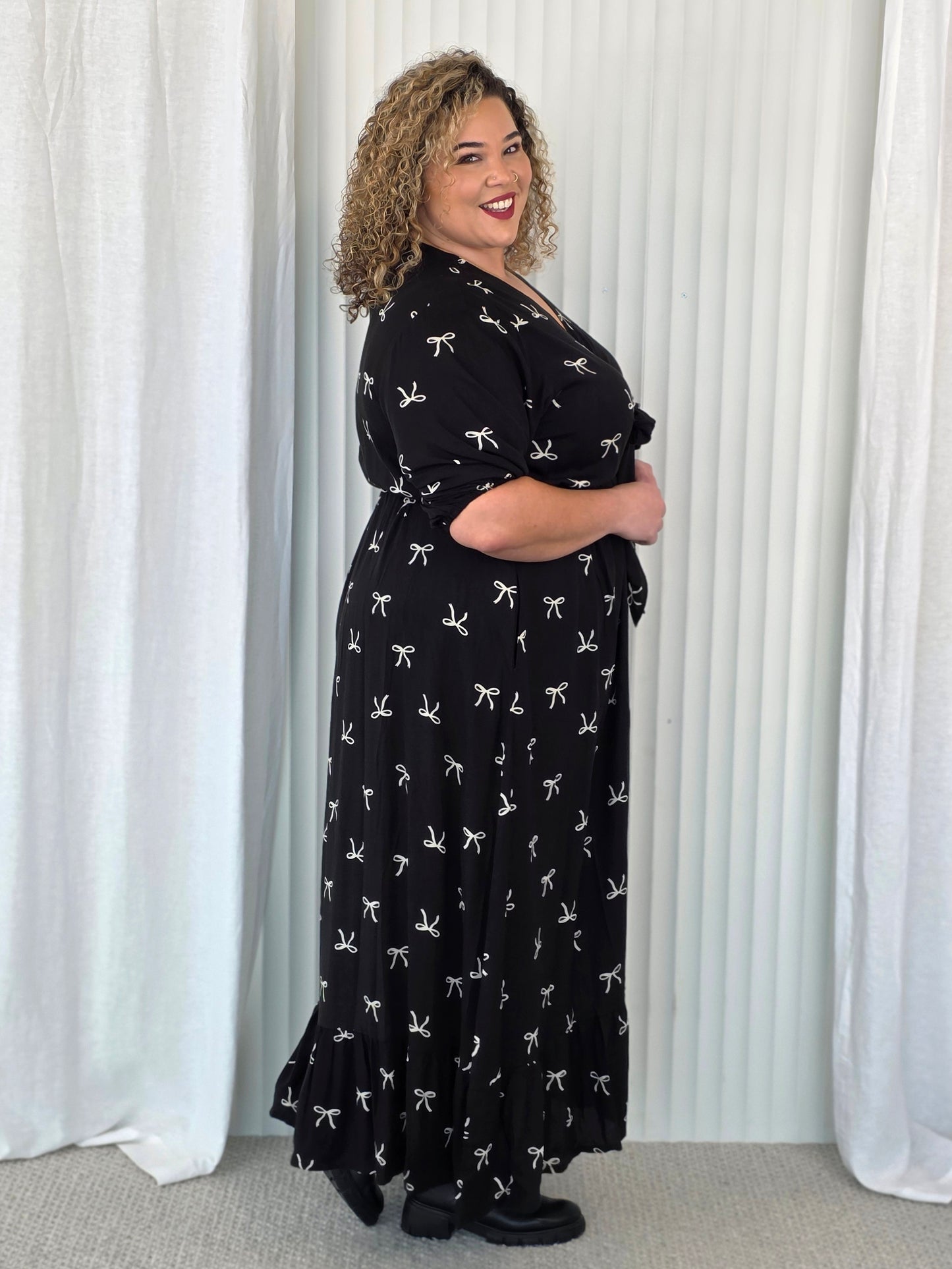 Tallulah Dress 2.0 - Black Bow