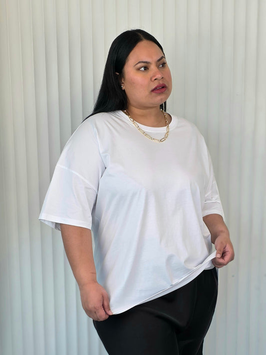 Boxy Tee - White