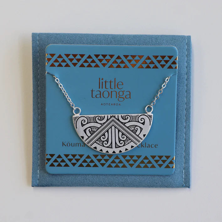 Maunga-nui Breastplate Necklace - Silver - Isla-Maree