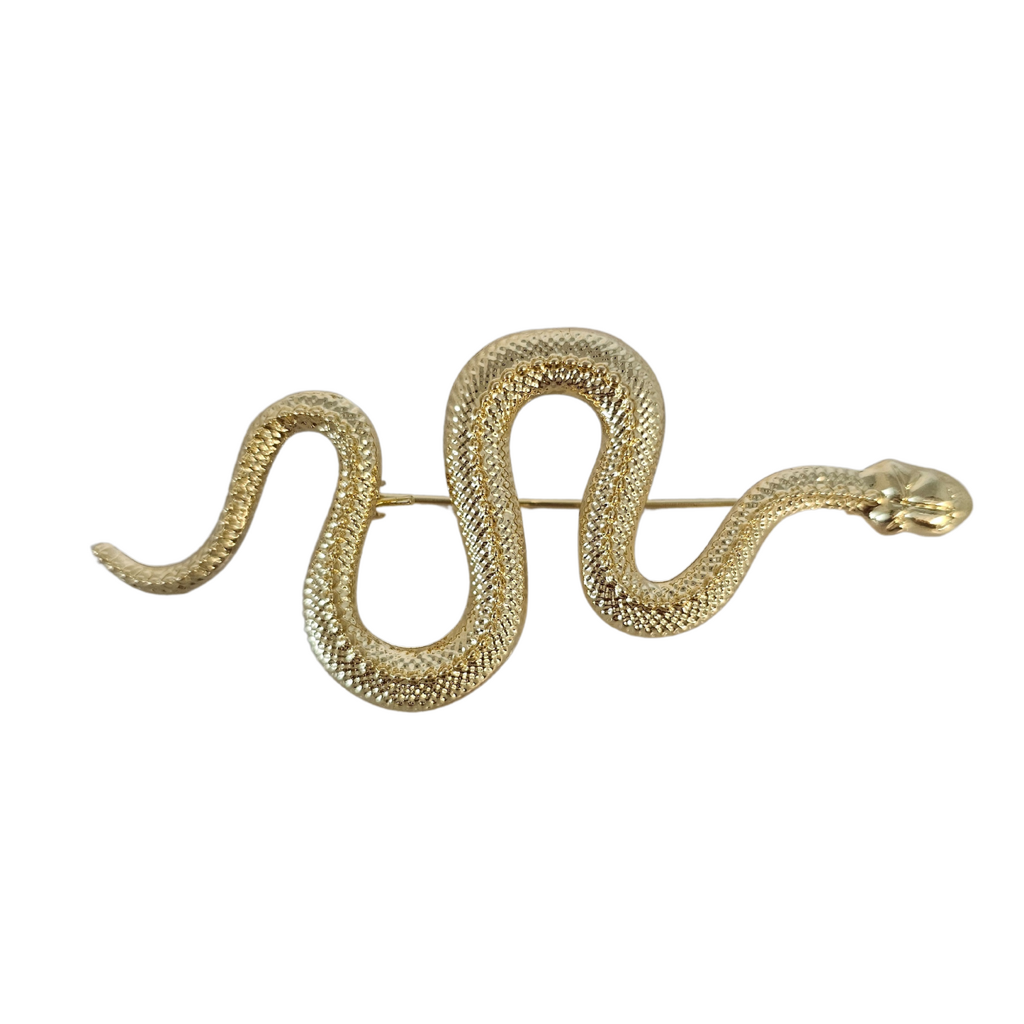 Gold Serpent Brooch