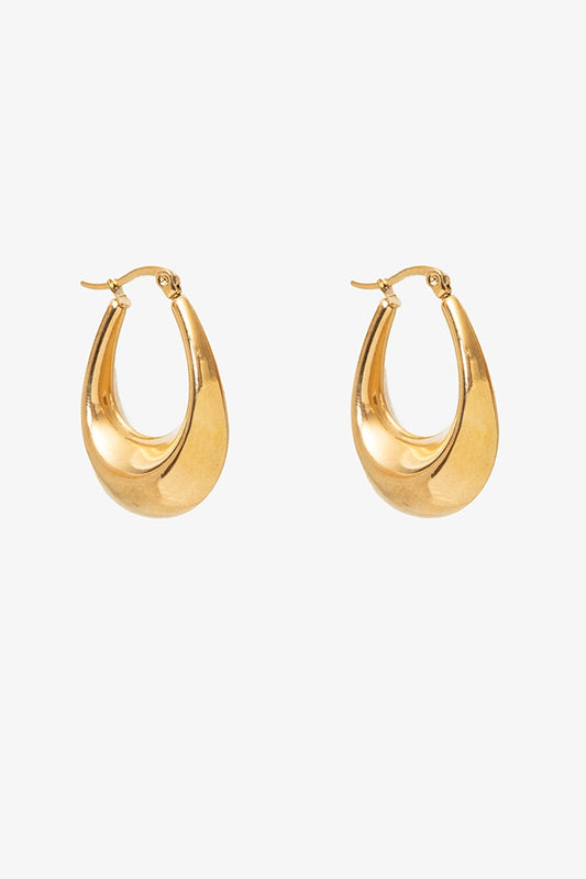 Antler Demi Hoop - Gold