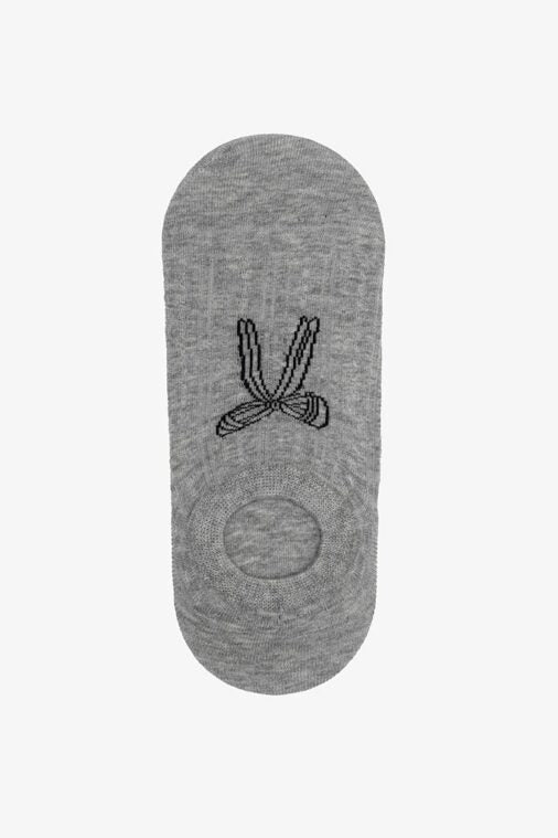 Grey Bow Socks