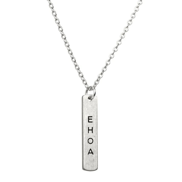 Te Reo E hoa Necklace - Silver