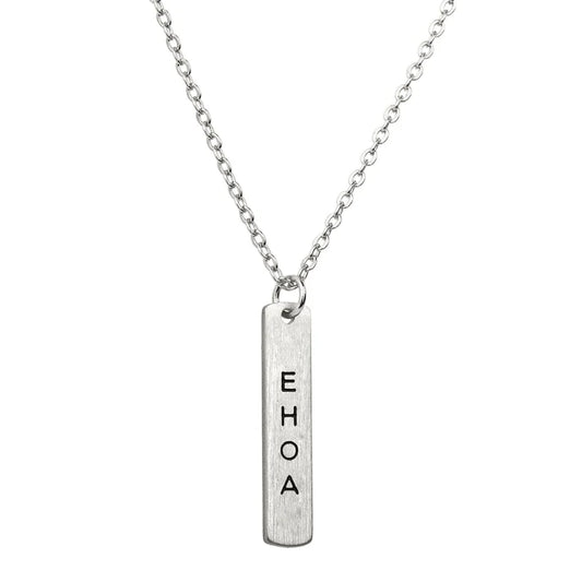 Te Reo E hoa Necklace - Silver