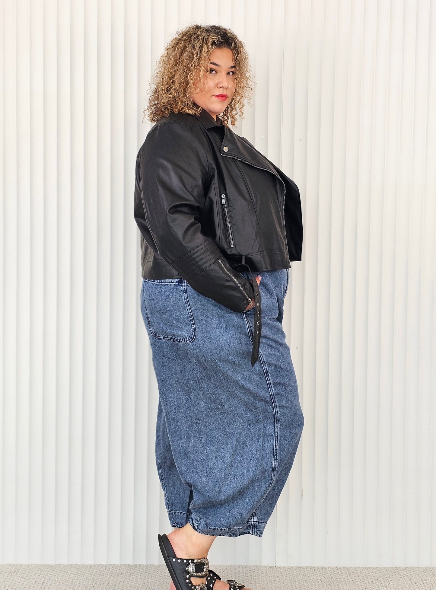 Free Bird Biker Jacket - Black