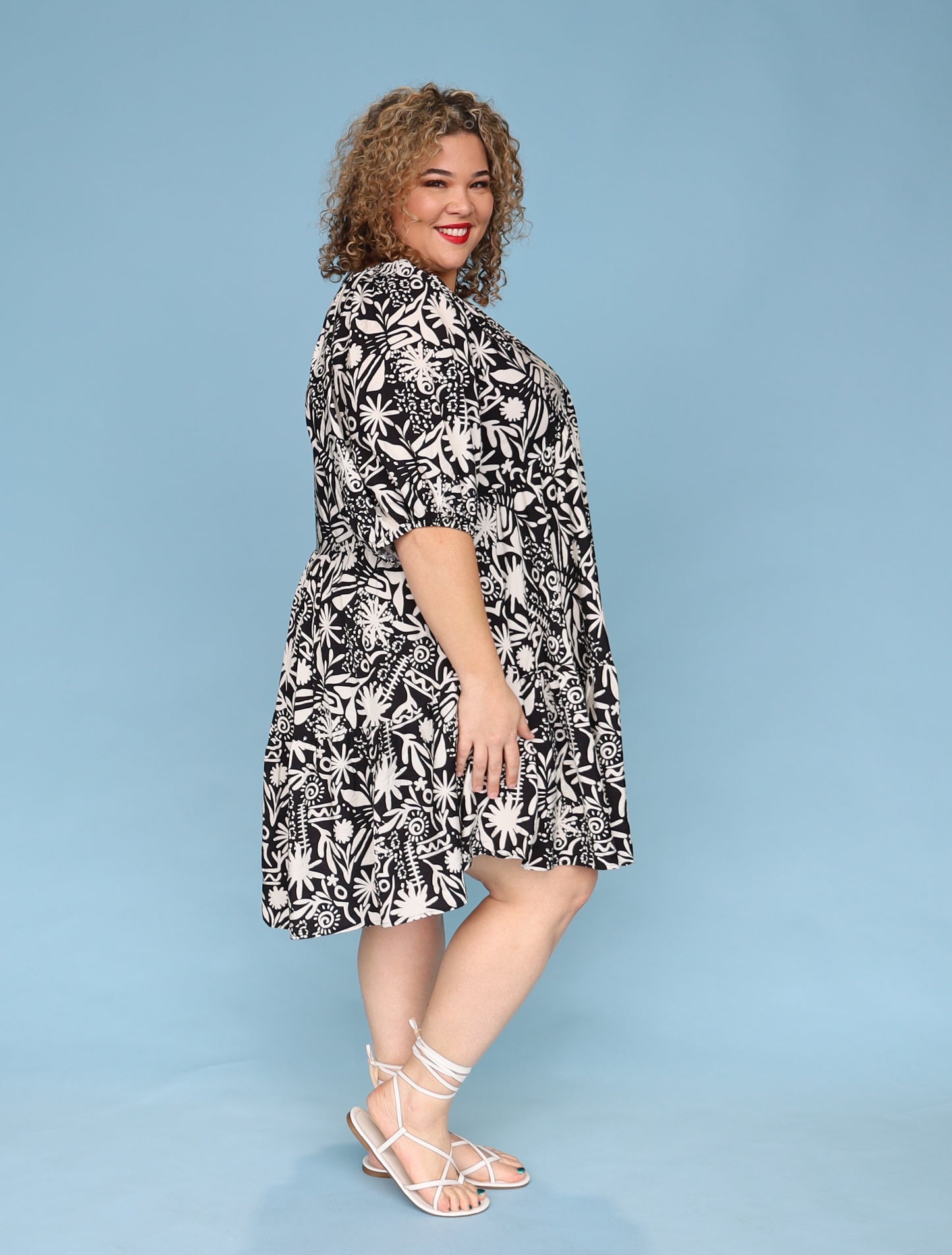 Mamma Mia Dress - Beach Vacay Black