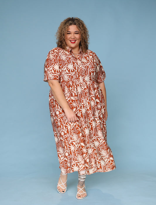 Valerie Dress - Beach Vacay Tan