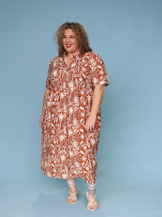 Valerie Dress - Beach Vacay Tan