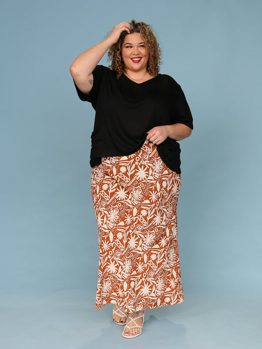 Jessica Bias Skirt - Beach Vacay Tan