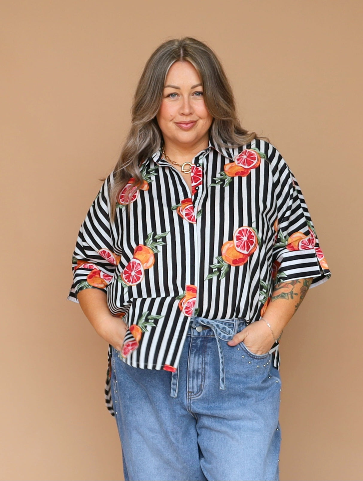 St Tropez Shirt - Blood Orange