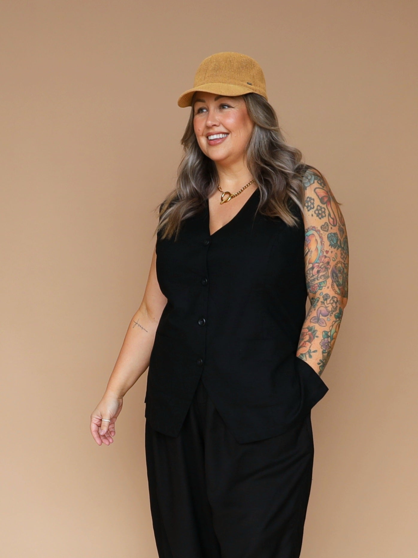 Longline Vest - Midnight