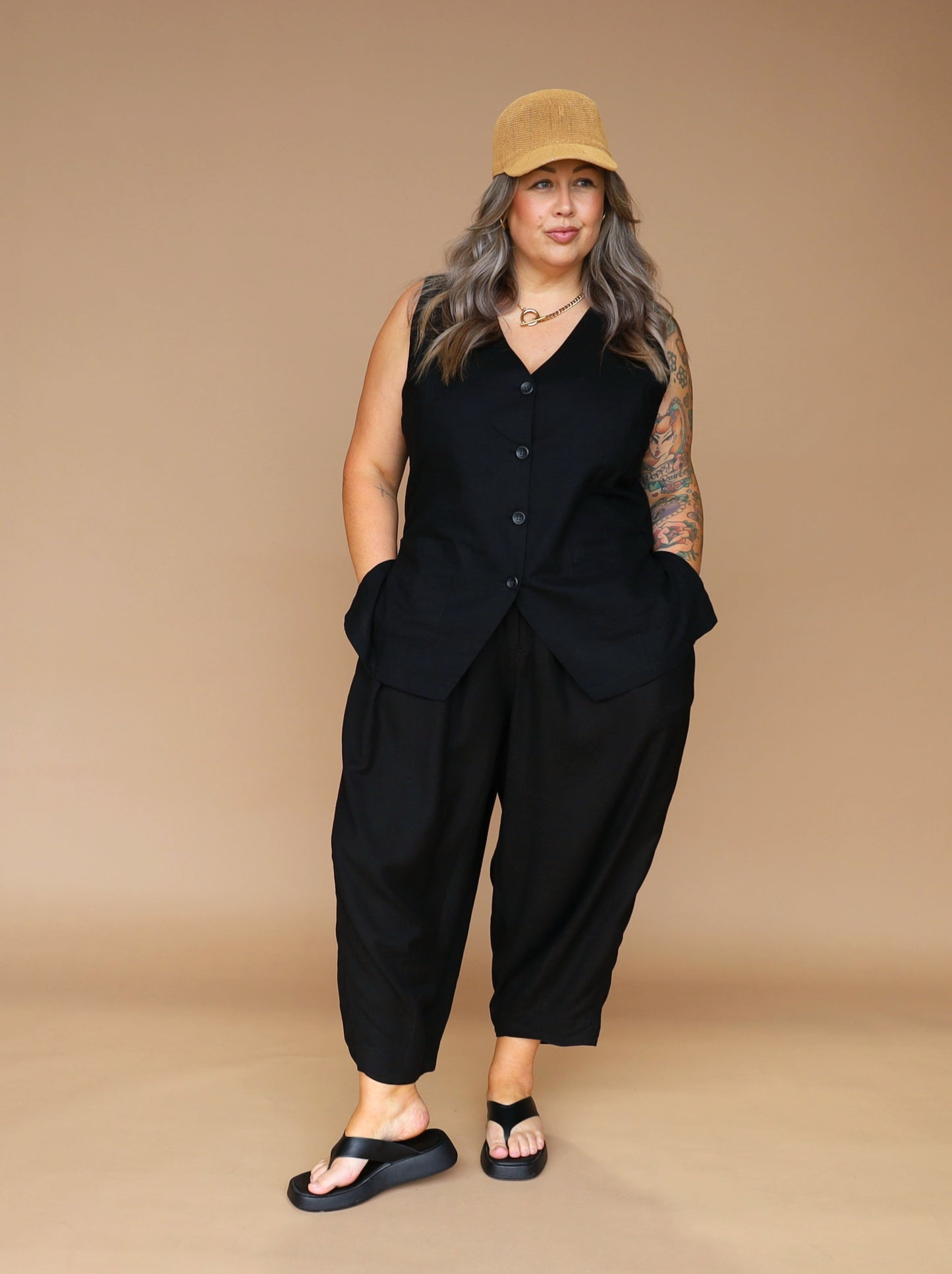 Longline Vest - Midnight