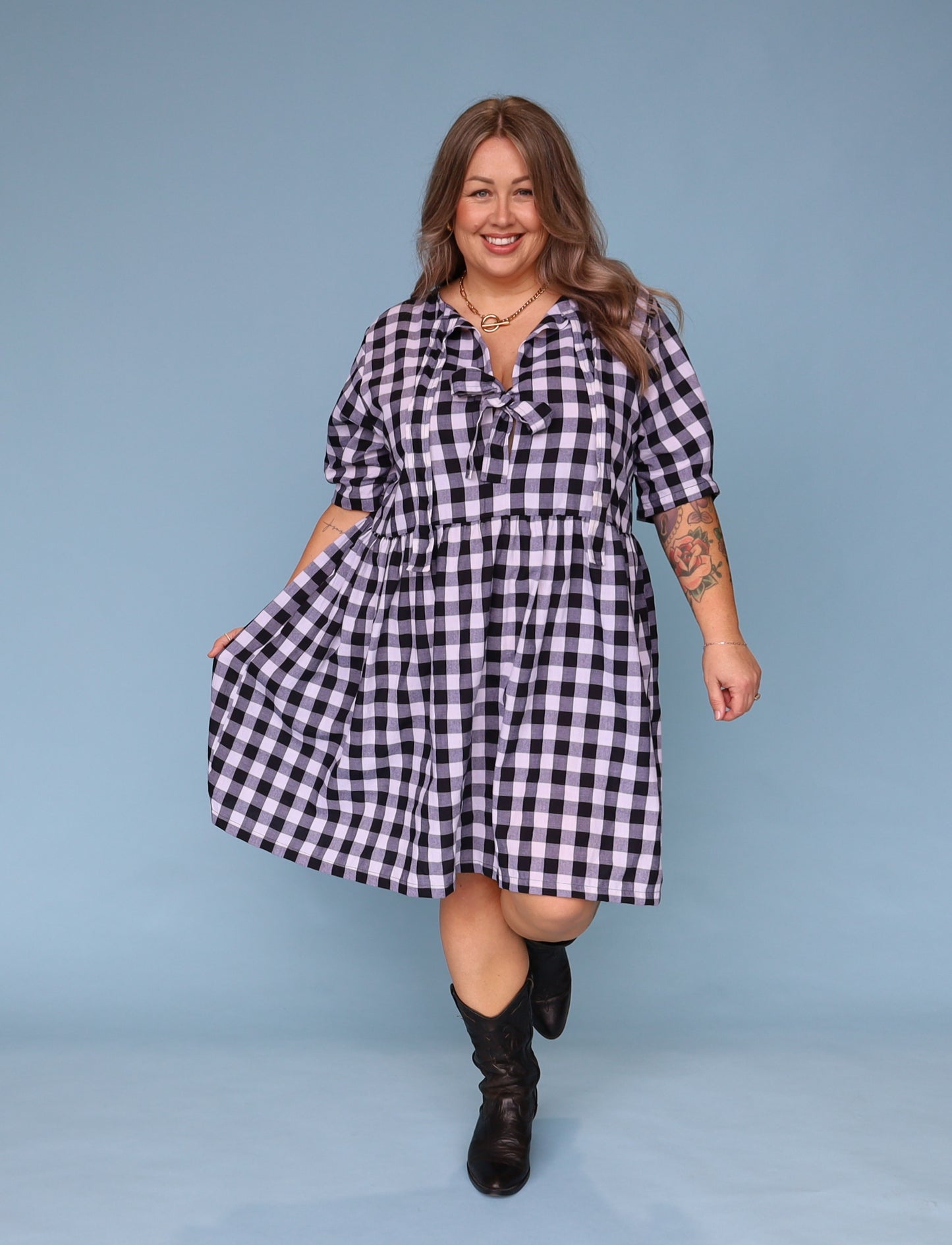 Alma Dress - Gingham