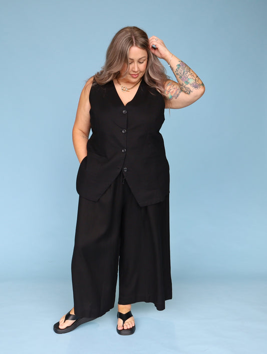 Longline Vest - Midnight